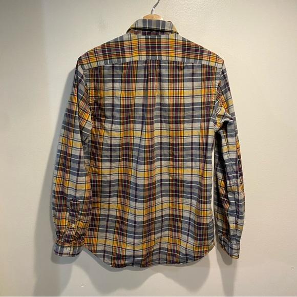 Ralph Lauren Blue Yellow Plaid Lined Long Sleeve Button Down Shirt Men’s Med. - Picture 3 of 7